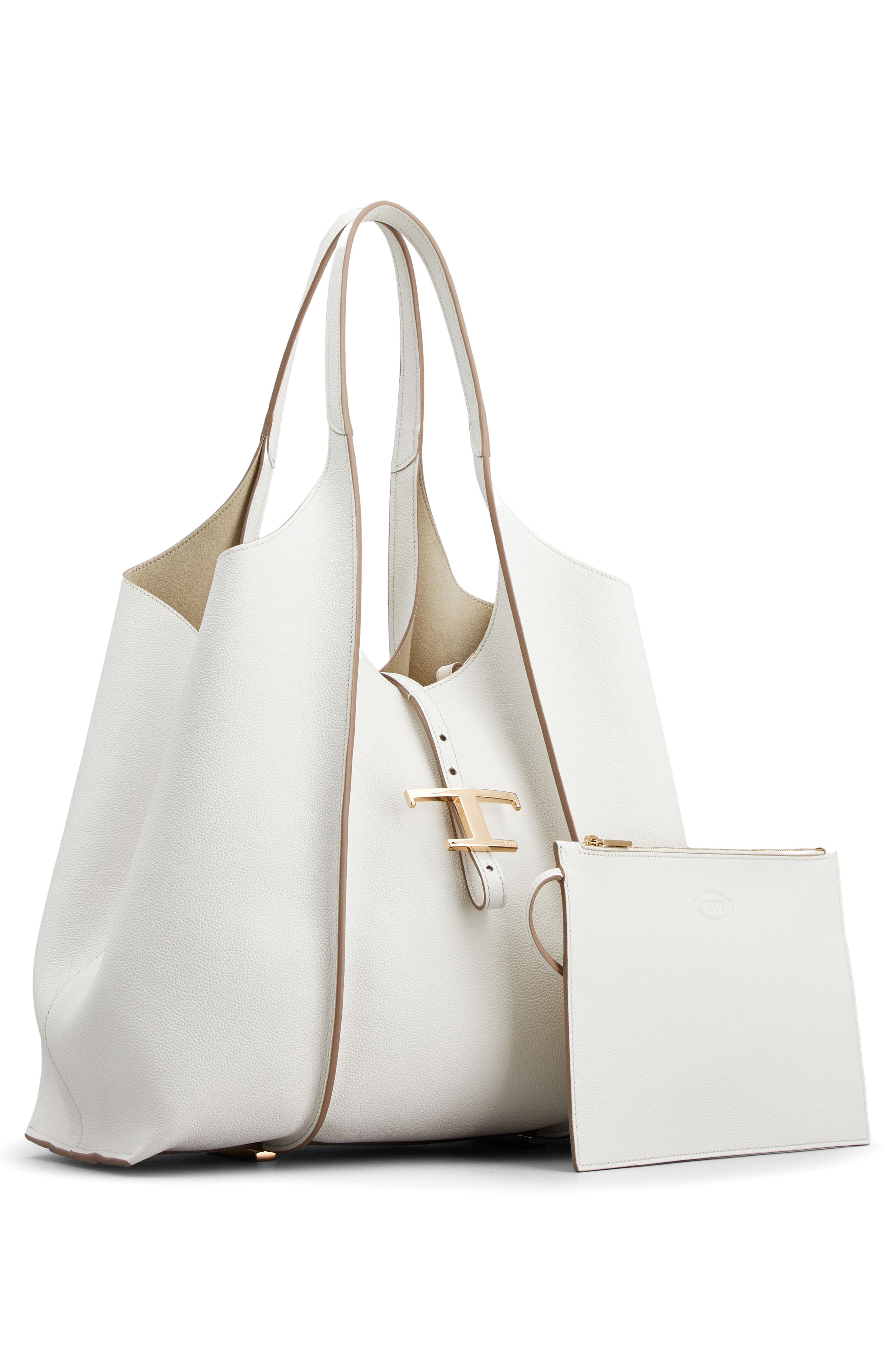 Medium Shopping Tote, Alternate, color, BIANCO CALCE