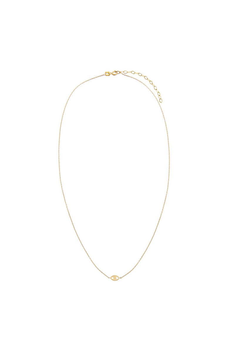 BY ADINA EDEN Mini Solid Evil Eye Necklace 14K, Alternate, color, 14K Gold