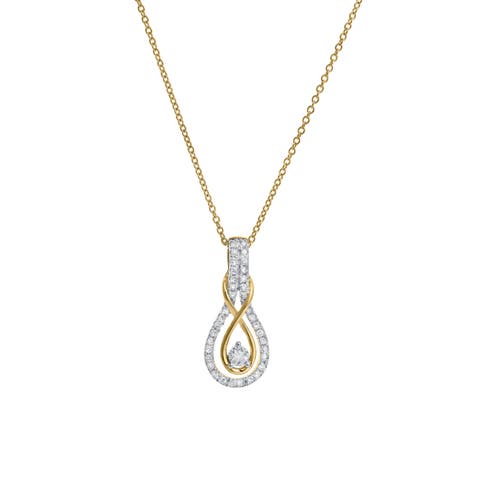 Aveline 14K Gold Diamond Pendant - 0.13 ct