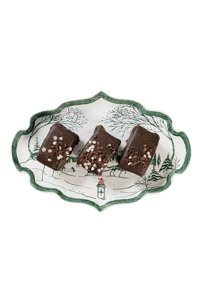 Country Estate Winter Frolic Tray, Alternate, color, EVERGREEN