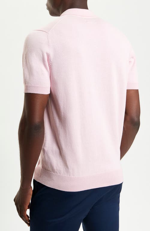 Ben Sherman Signature Organic Cotton Polo Sweater In Blush