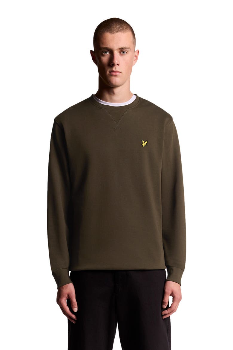 Crew Neck Sweater, Alternate, color, Olive