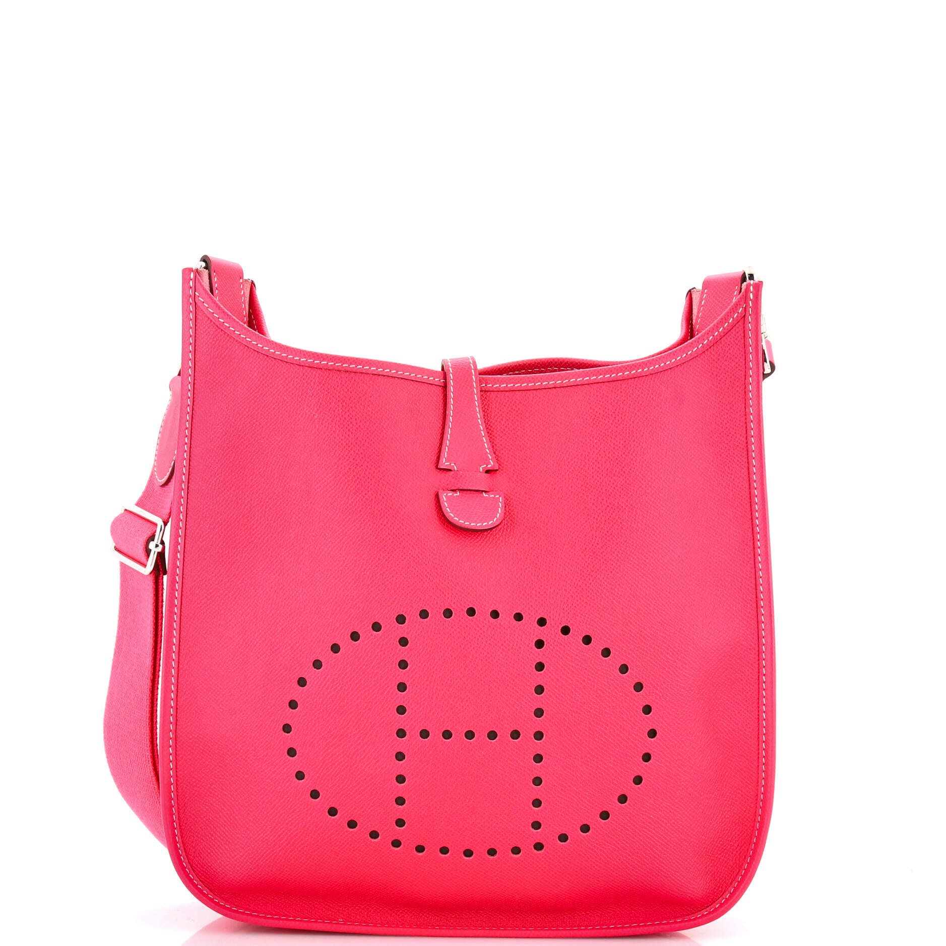 Pre-Owned Hermes Evelyne Bag Gen III Epsom PM, Main, color, Rose Tyrien
