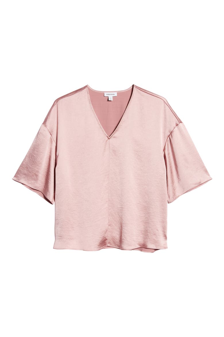 V-Neck Top, Alternate, color, PINK ZEPHYR