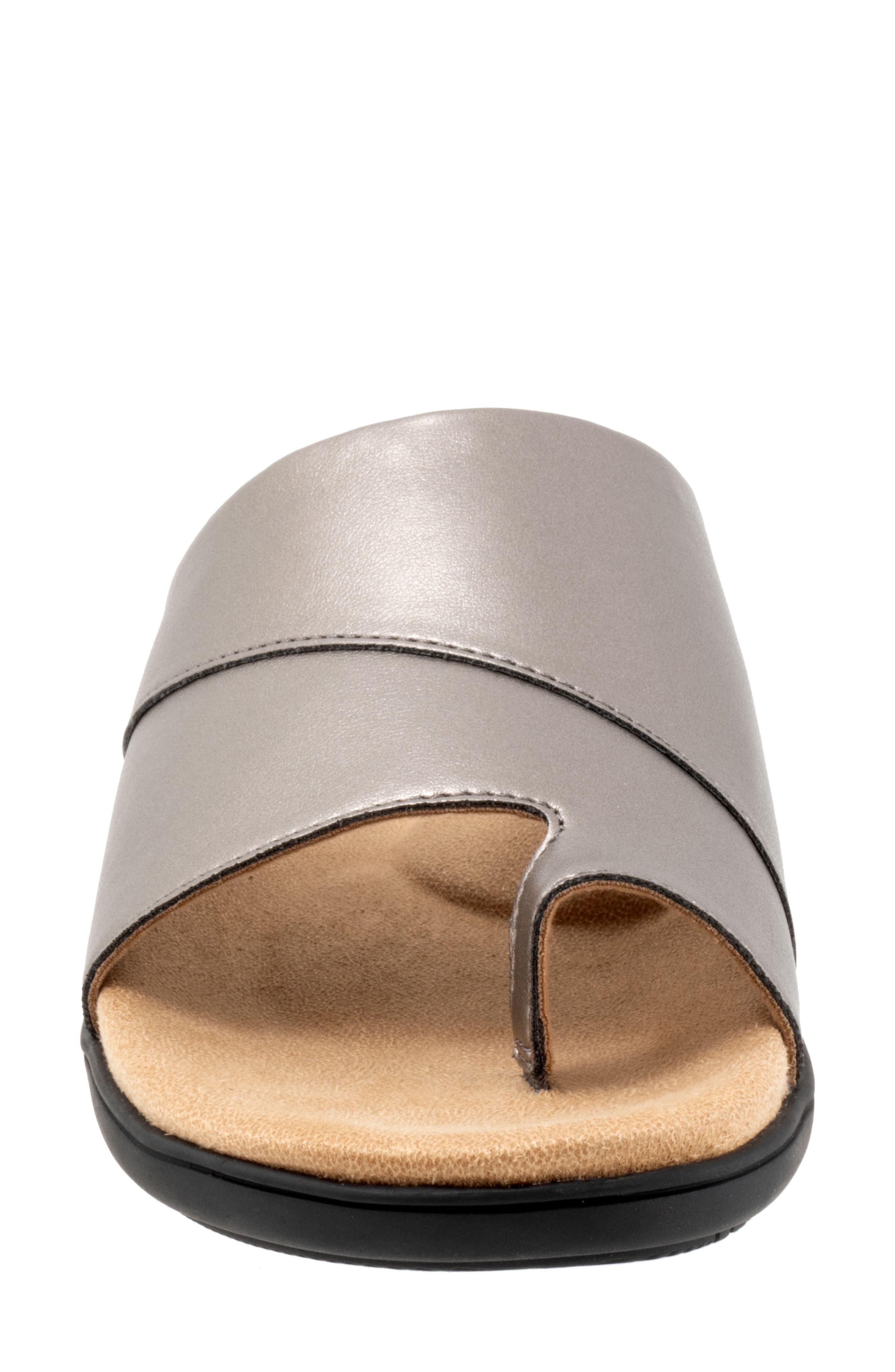 Trotters Regina Slide Sandal, Alternate, color, Pewter