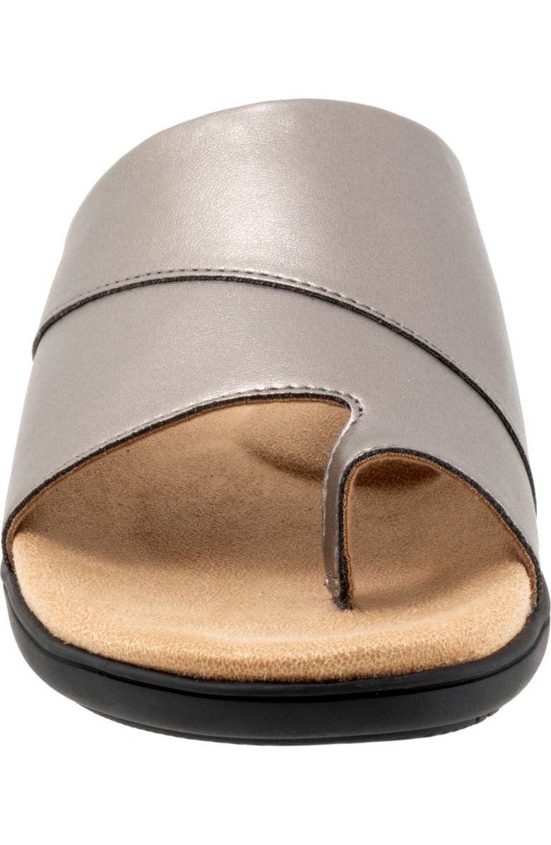 Trotters Regina Slide Sandal, Alternate, color, Pewter