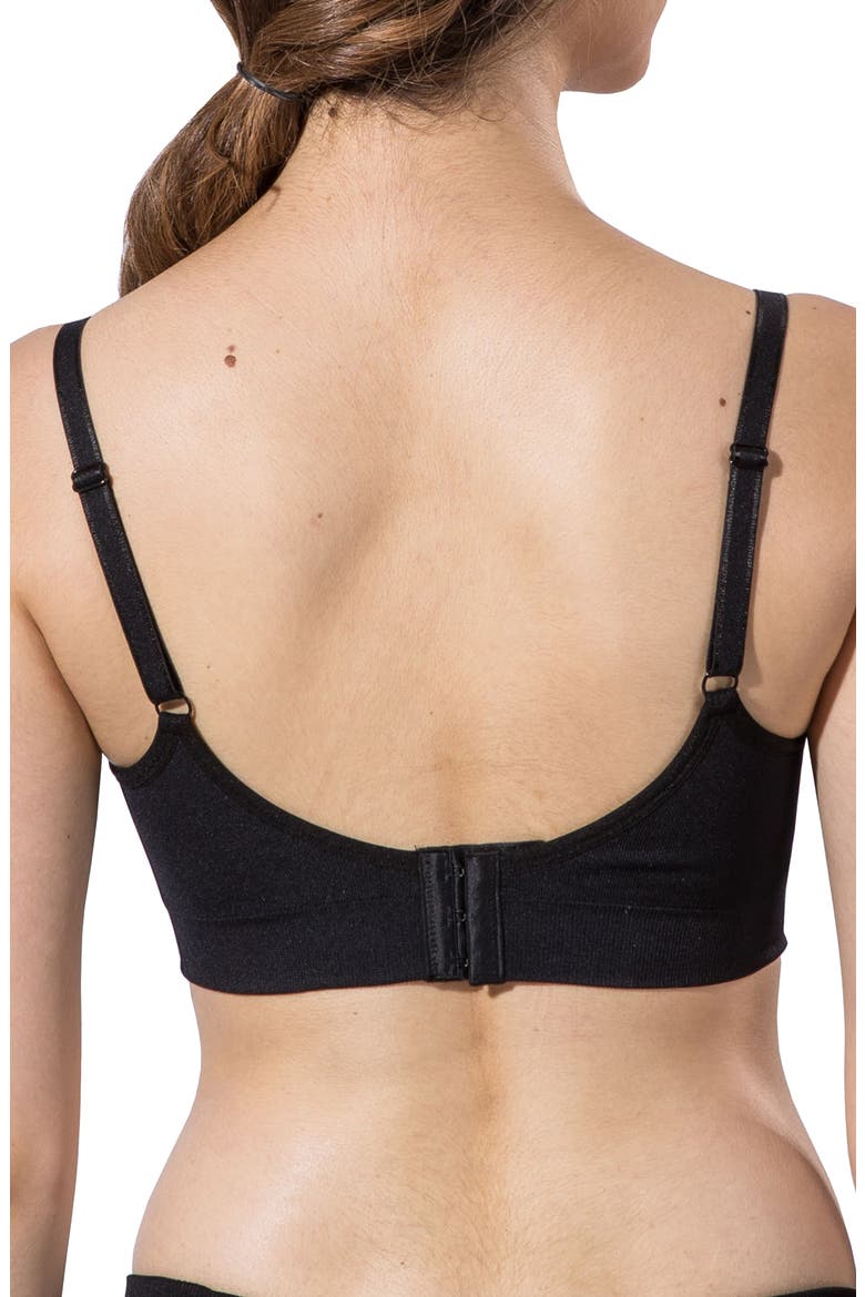 Jade Seamless Maternity And Nursing Bra, Alternate, color, BLACK