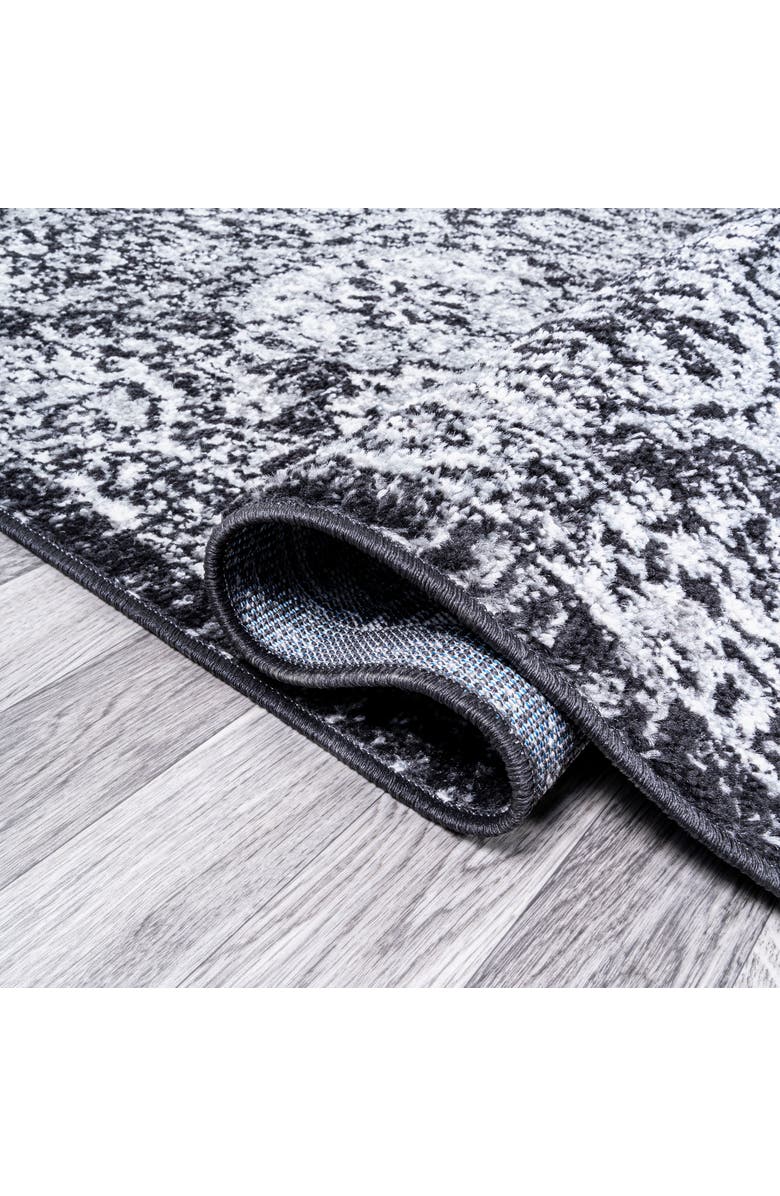 JONATHAN Y Modern Persian Boho Vintage Trellis Area Rug, Alternate, color, Black/Ivory