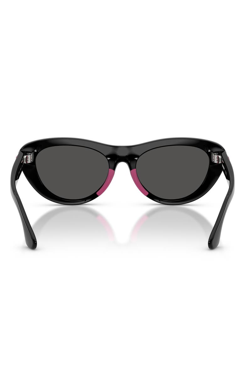 Burberry Kids' 49mm Small Cat Eye Sunglasses, Alternate, color, Black / Dark Grey