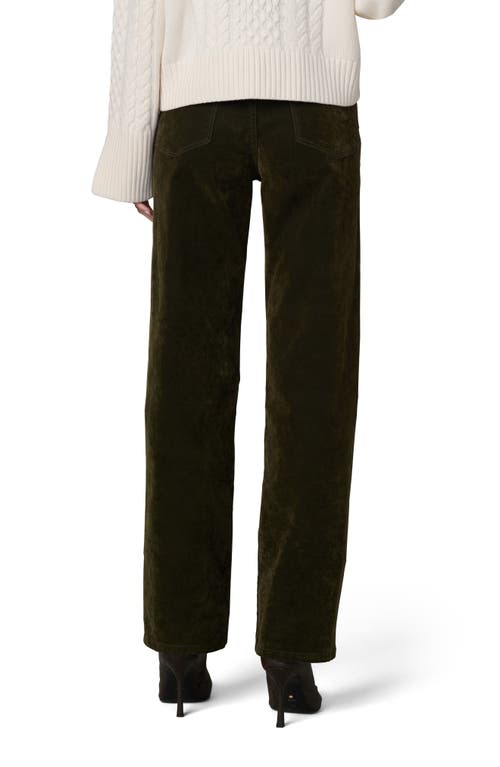 Joe's Jeans The Margot Flocked High Waist Straight Leg Jeans In Green