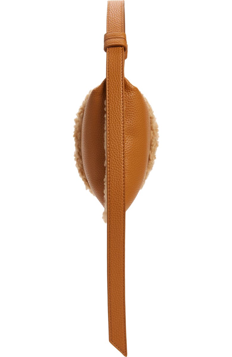 Simon Miller Mini Puffin Convertible Faux Leather & Faux Shearling Handbag, Alternate, color,