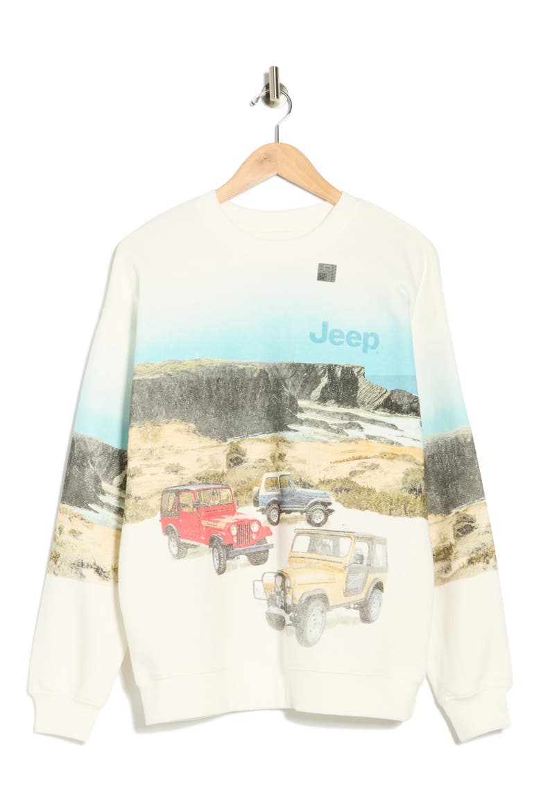 Jeep Hill Sweatshirt, Alternate, color, WHISPER WHITE