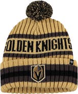 '47 Men's '47 Gold Vegas Golden Knights Bering Cuffed Knit Hat with Pom