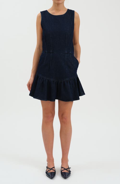 Daze Laurel Denim Minidress In Blue