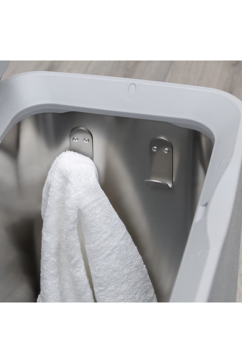Fabric-Wrapped Modern Lux Towel Warmer, 24L Stainless-Steel Tub, Alternate, color, Gray