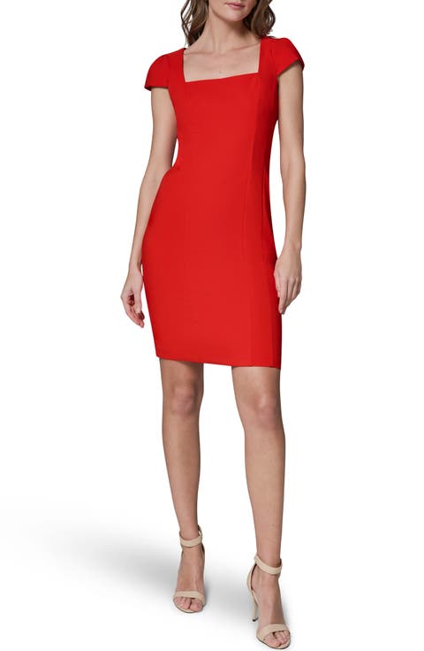 Cap Sleeve Sheath Dress