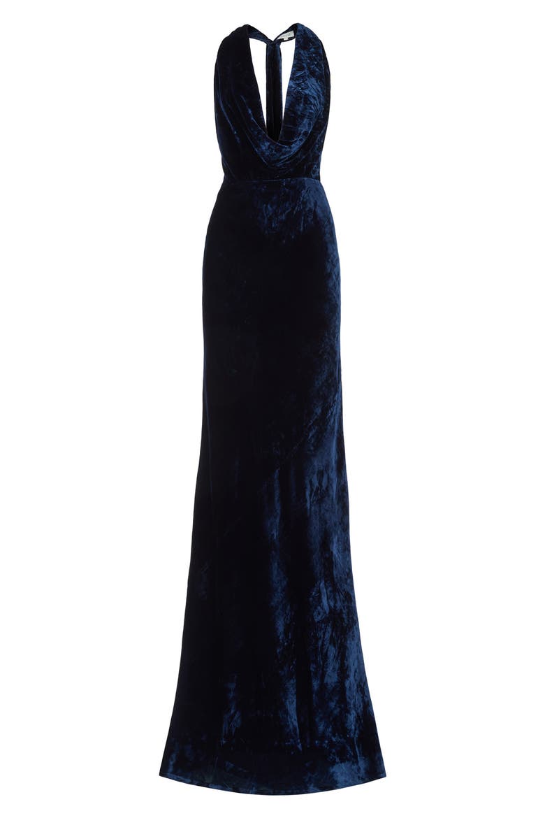 Velvet Gown, Alternate, color, MIDNIGHT BLUE