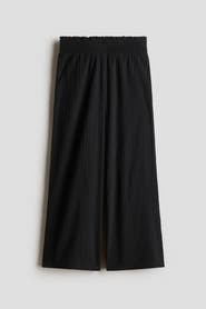 H&M Crinkled Cotton Trousers