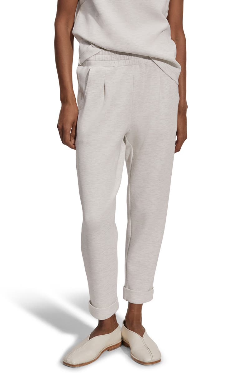Varley Rolled Cuff Pants, Alternate, color, Ivory Marl