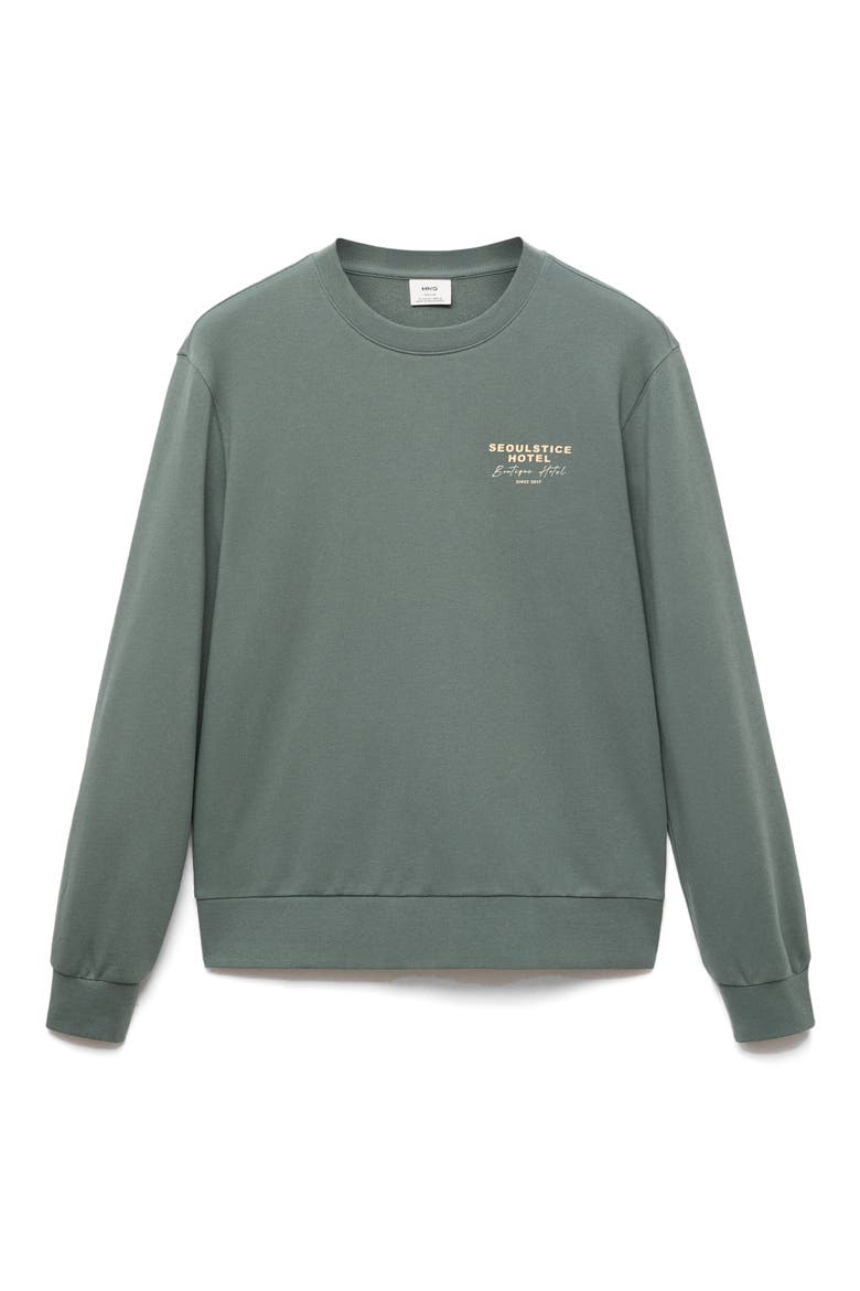 Seoulstice Hotel Graphic Sweatshirt, Alternate, color, GREEN