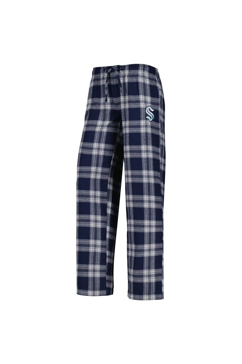 Women's Concepts Sport Deep Sea Blue/Gray Seattle Kraken Badge T-Shirt & Pants Sleep Set, Alternate, color, Navy