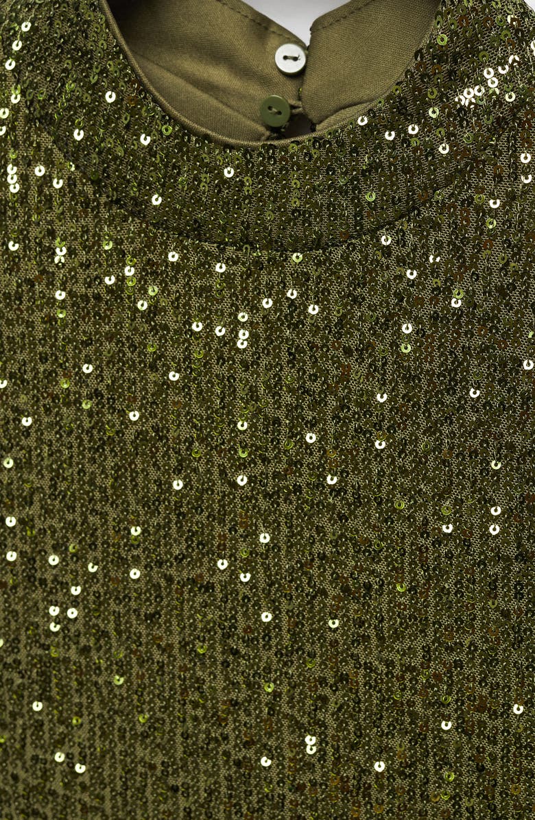 MANGO Mock Neck Sequin Top, Alternate, color, 