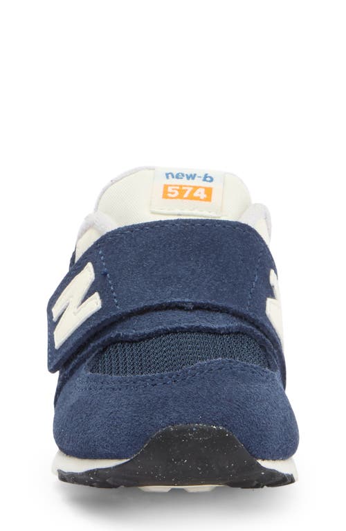 New Balance Kids' 574 New B Sneaker In Nb Navy/blast Red