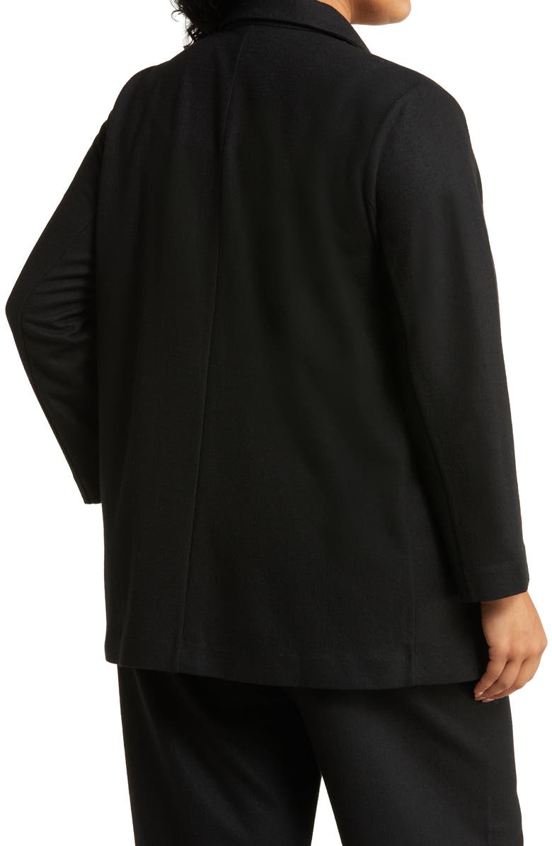 Eileen Fisher Open Front Long Wool Blazer, Alternate, color,