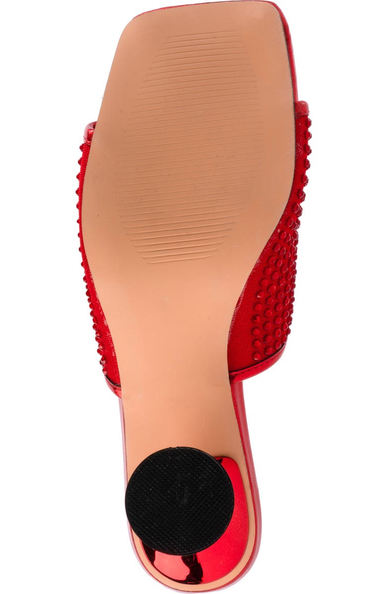 LADY COUTURE Rhinestone Slide Sandal, Alternate, color, Red