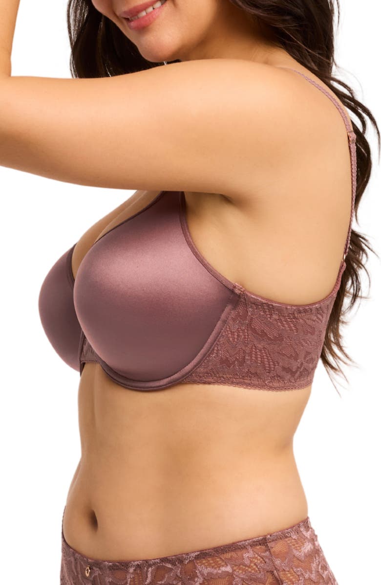 Montelle Intimates Pure Plus Underwire T-Shirt Bra, Alternate, color, Woodrose