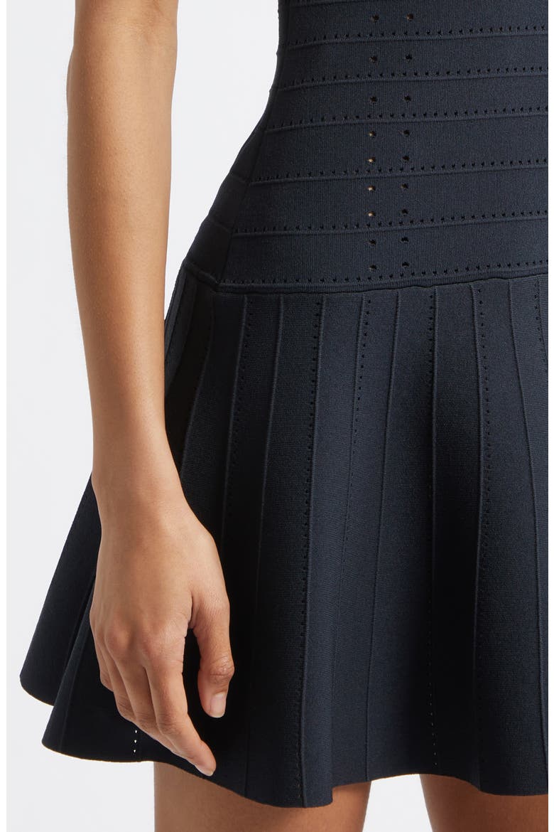 Anika Fit & Flare Minidress, Alternate, color, BLACK