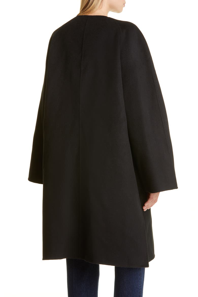 Totême Women's Doublé Wool Cape Coat, Alternate, color, BLACK
