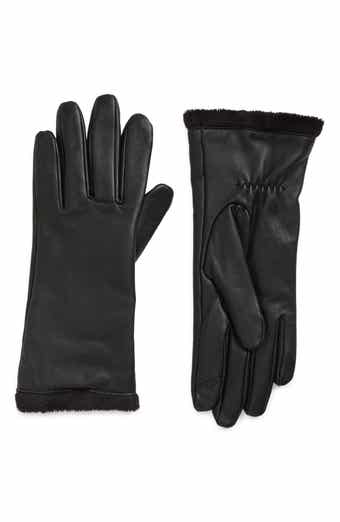 Cole Haan Faux Fur Lined Tech Leather Gloves