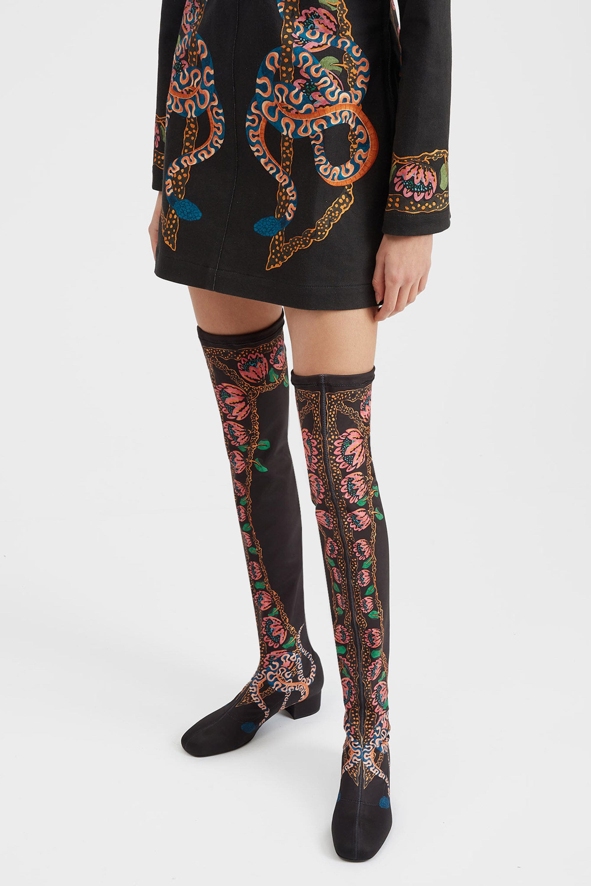 La DoubleJ Hight Boots Eve Placée Black, Alternate, color, Eve Placée Black