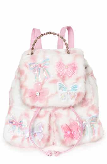 Kids' Bow Faux Fur Flap Mini Backpack
