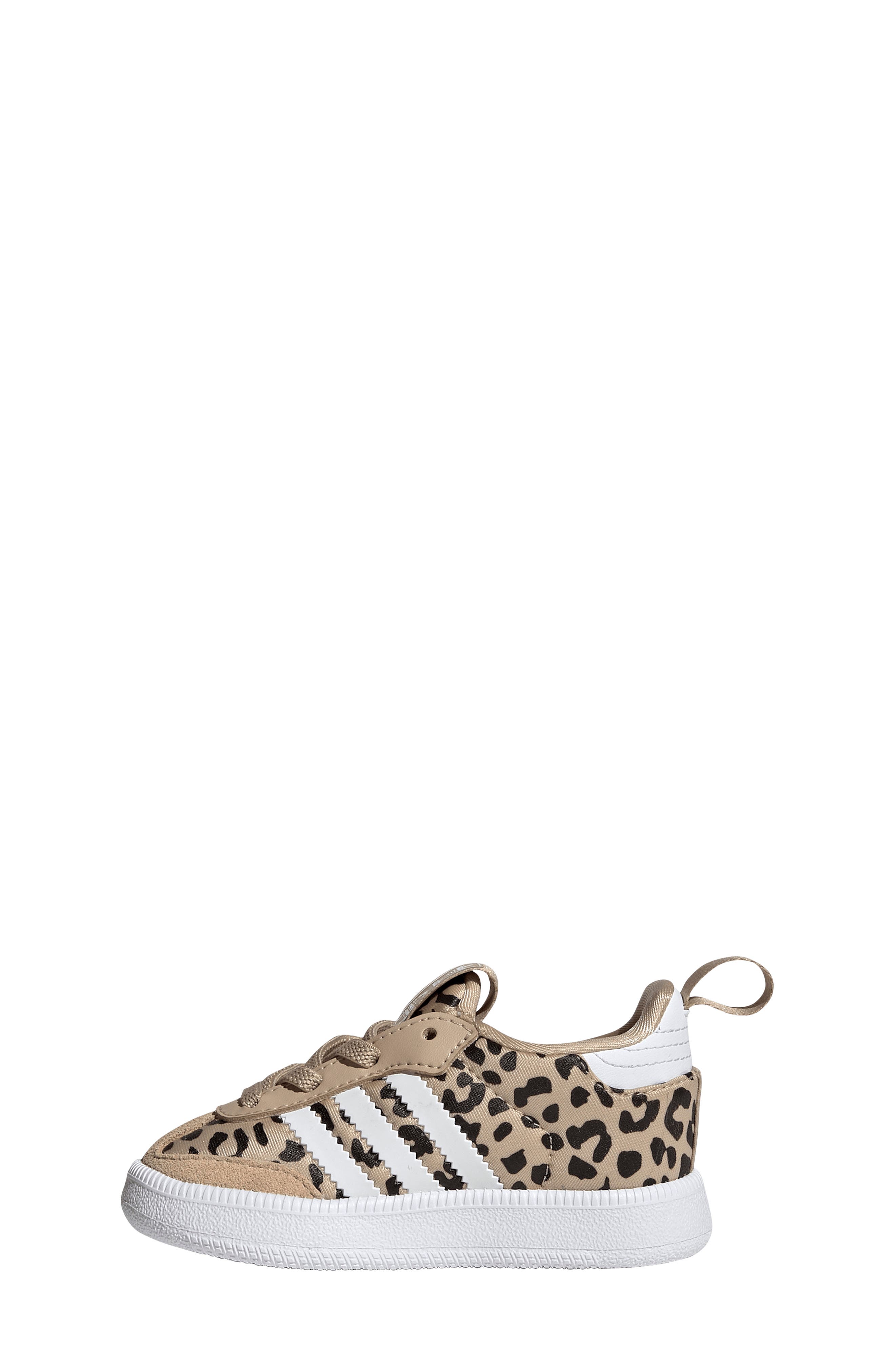 Kids' Samba Quickon Sneaker, Alternate, color, BEIGE/ WHITE/ BLACK