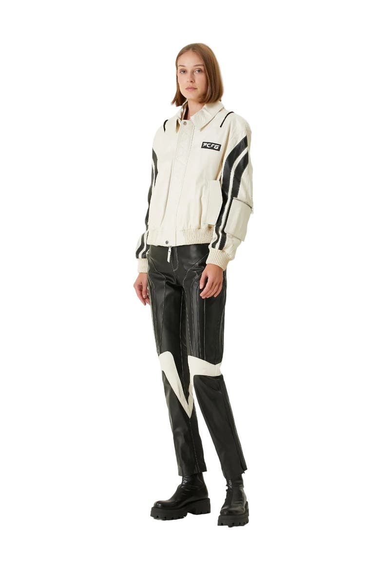 Boomerang Leather Pant, Alternate, color, Black