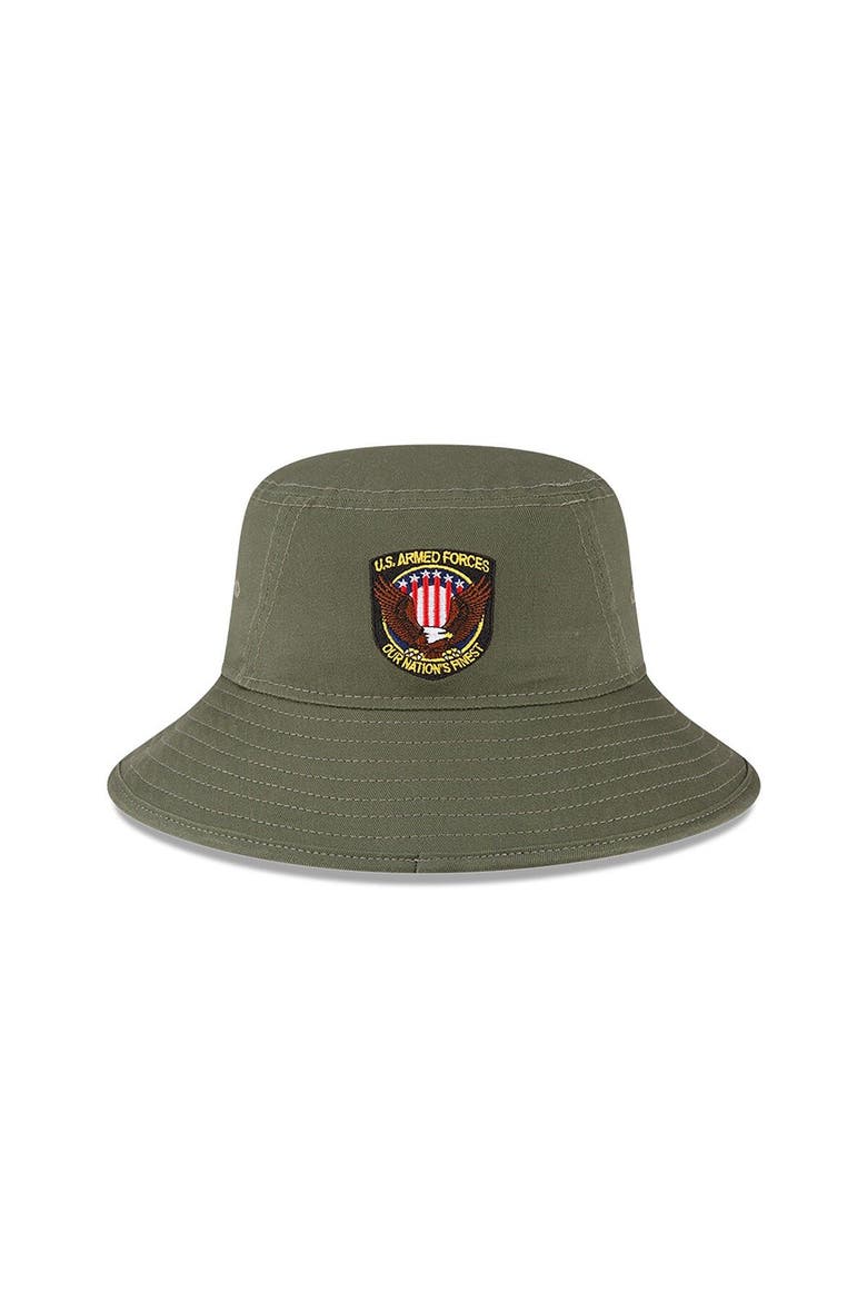 Men's New Era  Green San Francisco Giants 2023 Armed Forces Day Bucket Hat, Alternate, color, Green