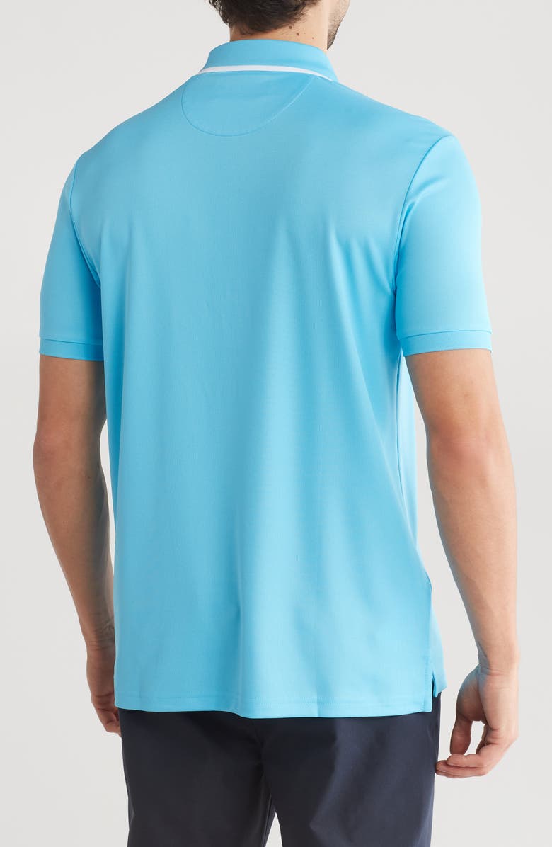Original Penguin Earl Tipped Polo, Alternate, color, Aquarius