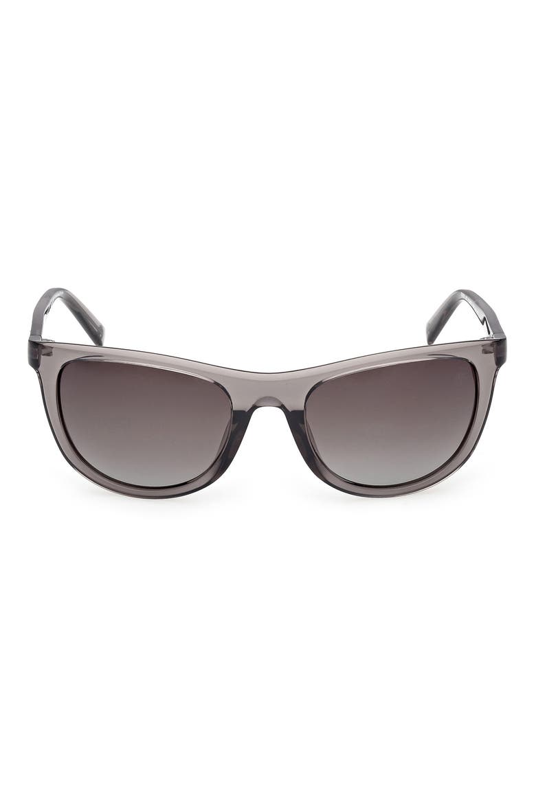56mm Sunglasses, Main, color, GREY/ OTHER / SMOKE POLARIZED