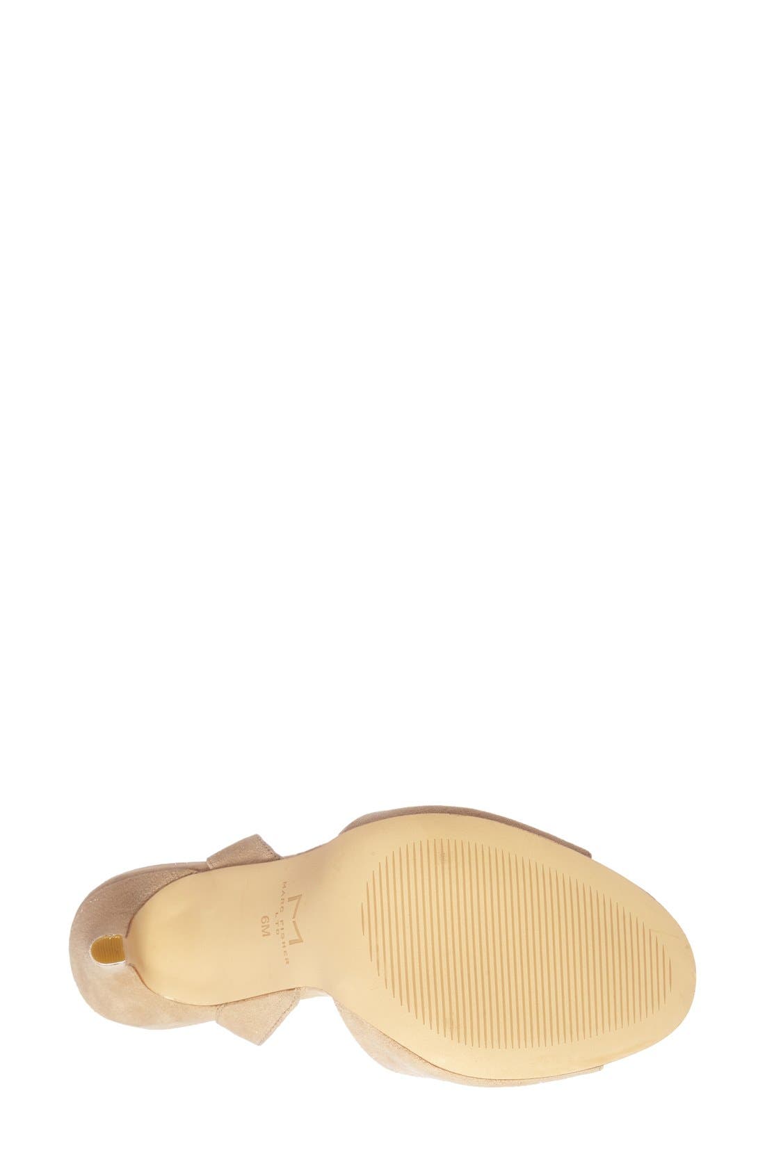 'Larsa' Lace Up Sandal, Alternate, color, NATURAL SUEDE