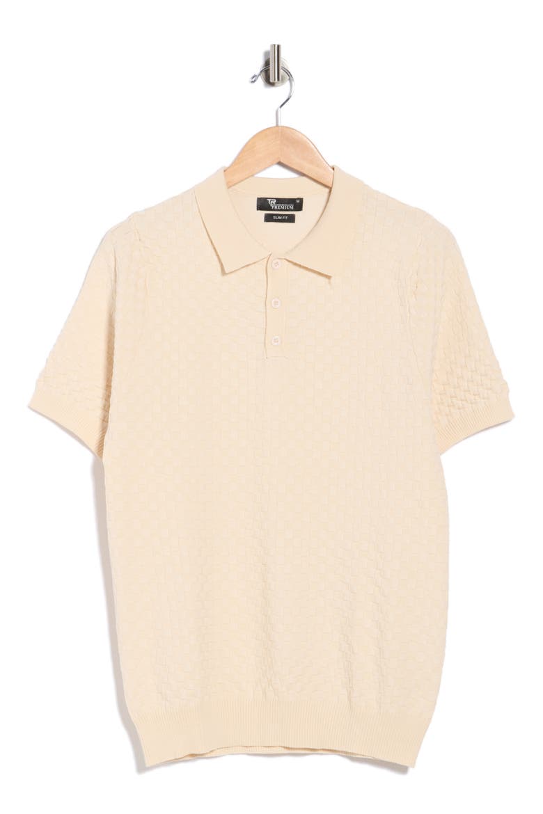 Slim Fit Polo Sweater, Alternate, color, BEIGE