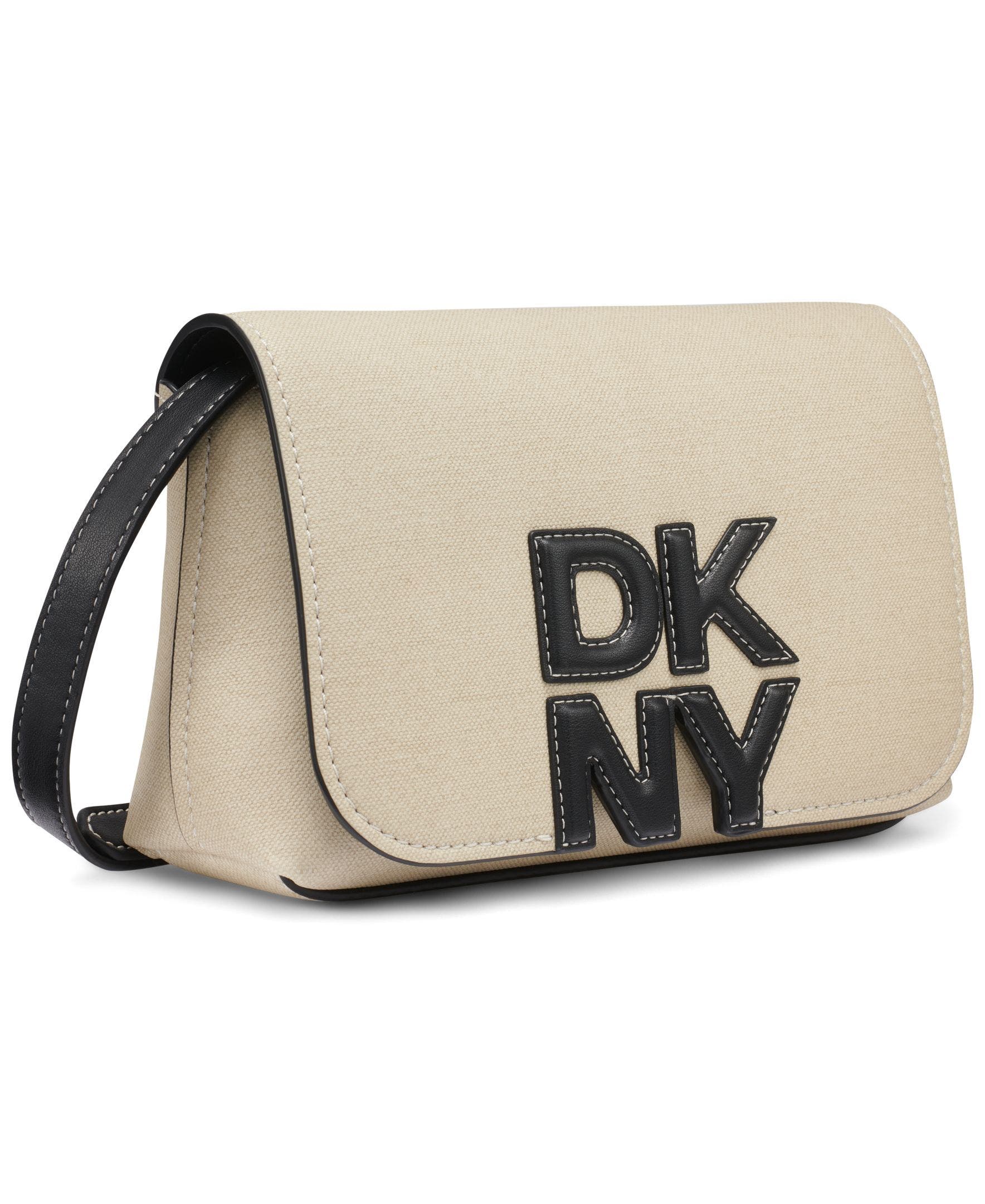 DKNY Nicole Crossbody, Alternate, color, Natural/Black