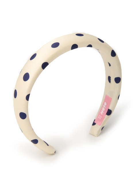 Polka Dot Silk Headband