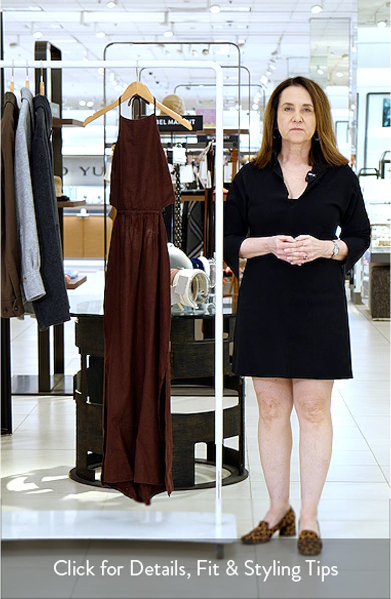 SoftWash Linen Halter Dress, sales video thumbnail