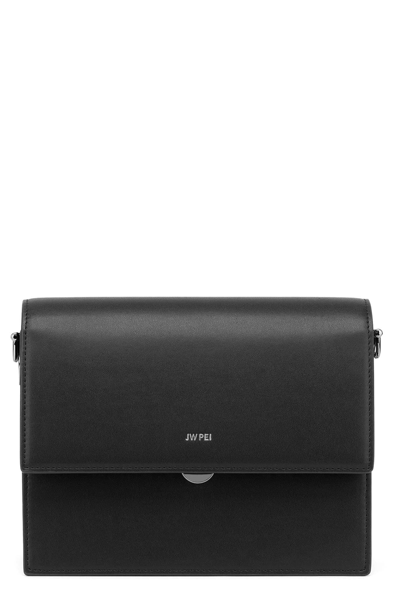 JW PEI Mini Flap Faux Leather Crossbody Bag, Main, color, 