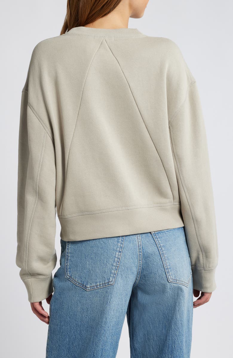 rag & bone Cotton Blend French Terry Sweatshirt, Alternate, color, Fossil