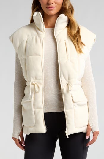 Zella Corduroy Puffer Vest | Nordstrom
