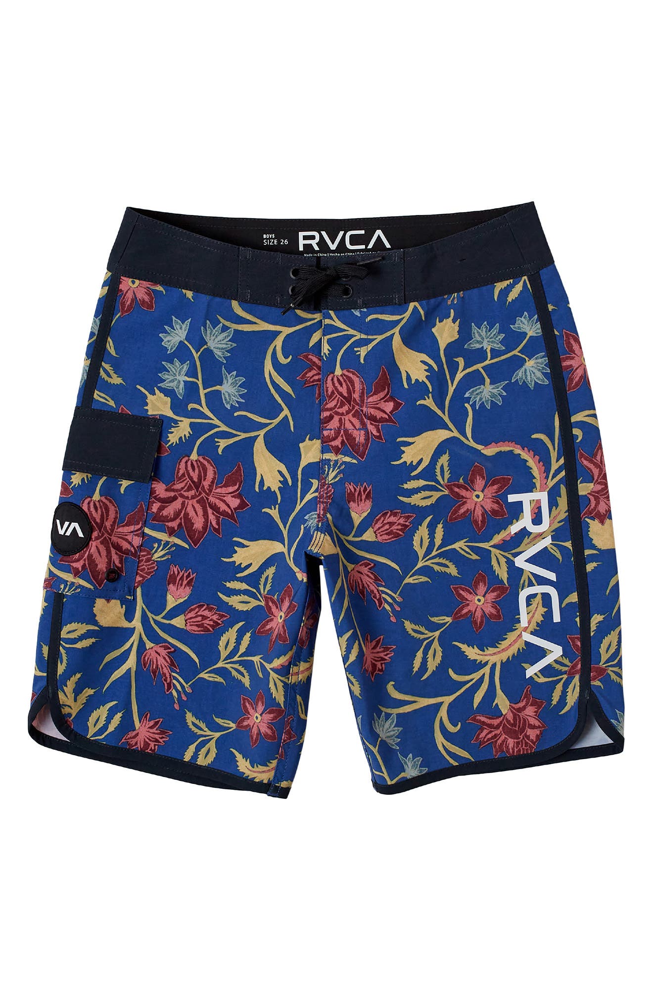 RVCA Kids' Eastern Swim Trunks in Blue 1 