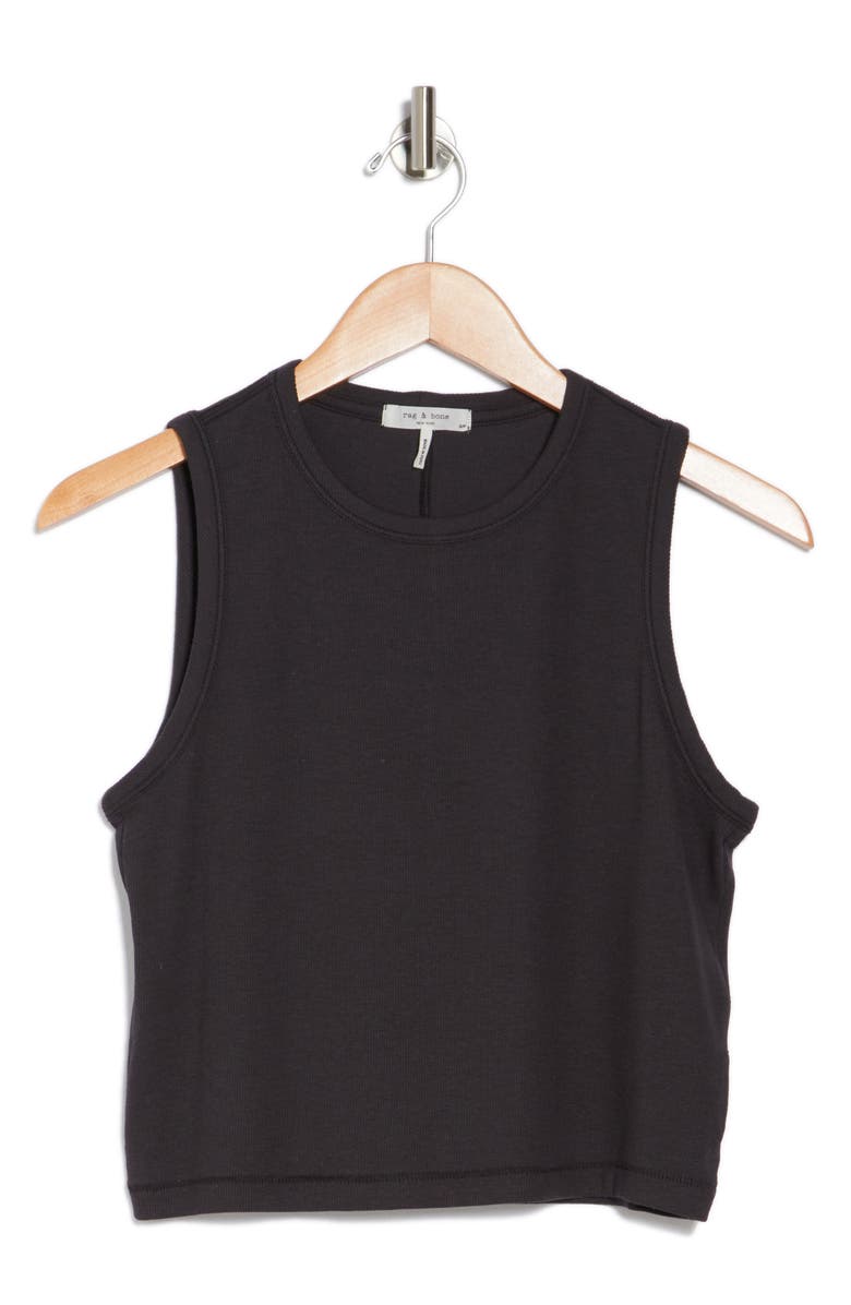 rag & bone Essie Rib Crop Tank, Alternate, color, 